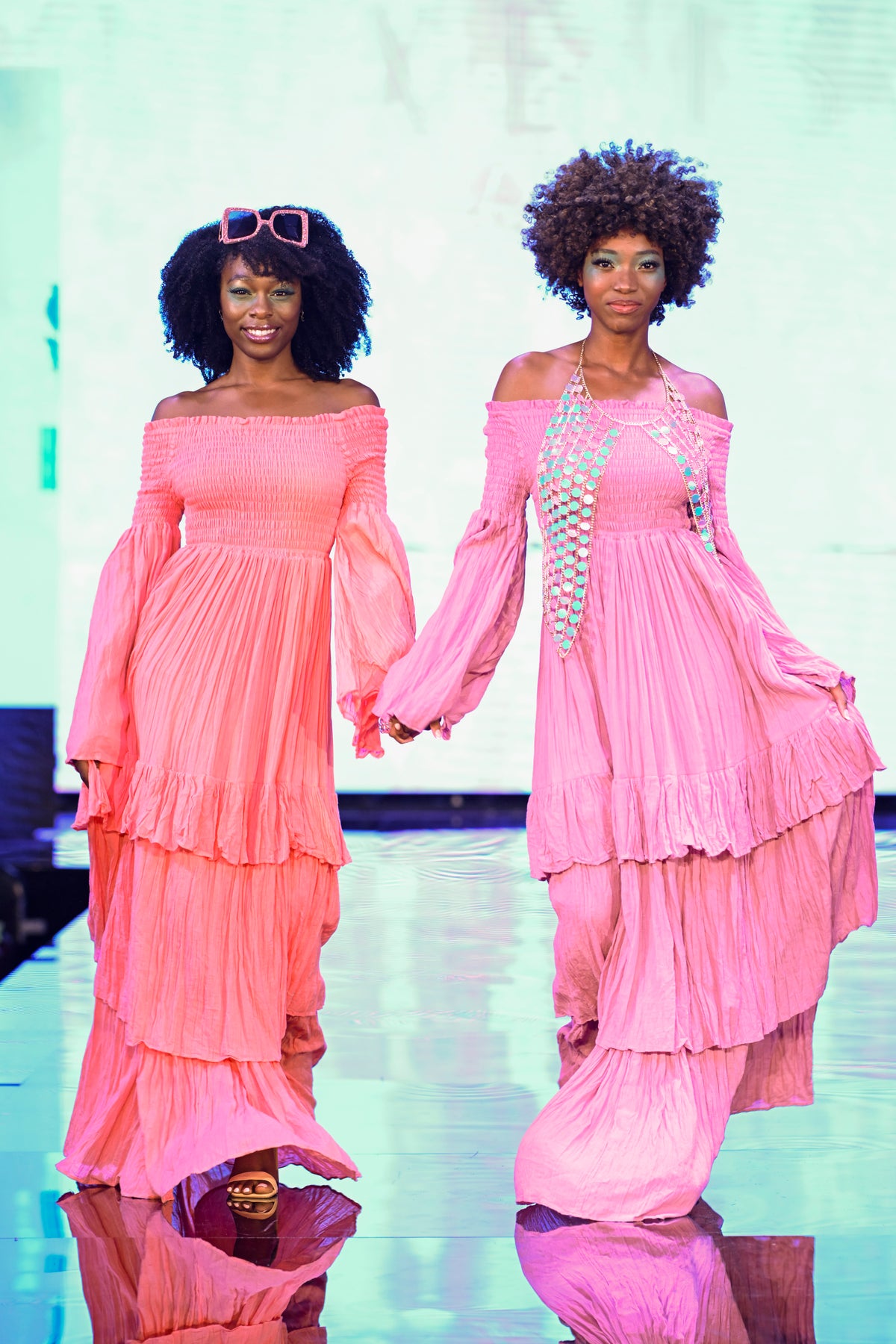 coral fitted maxi dress Coral Sexy Shoulders Maxi