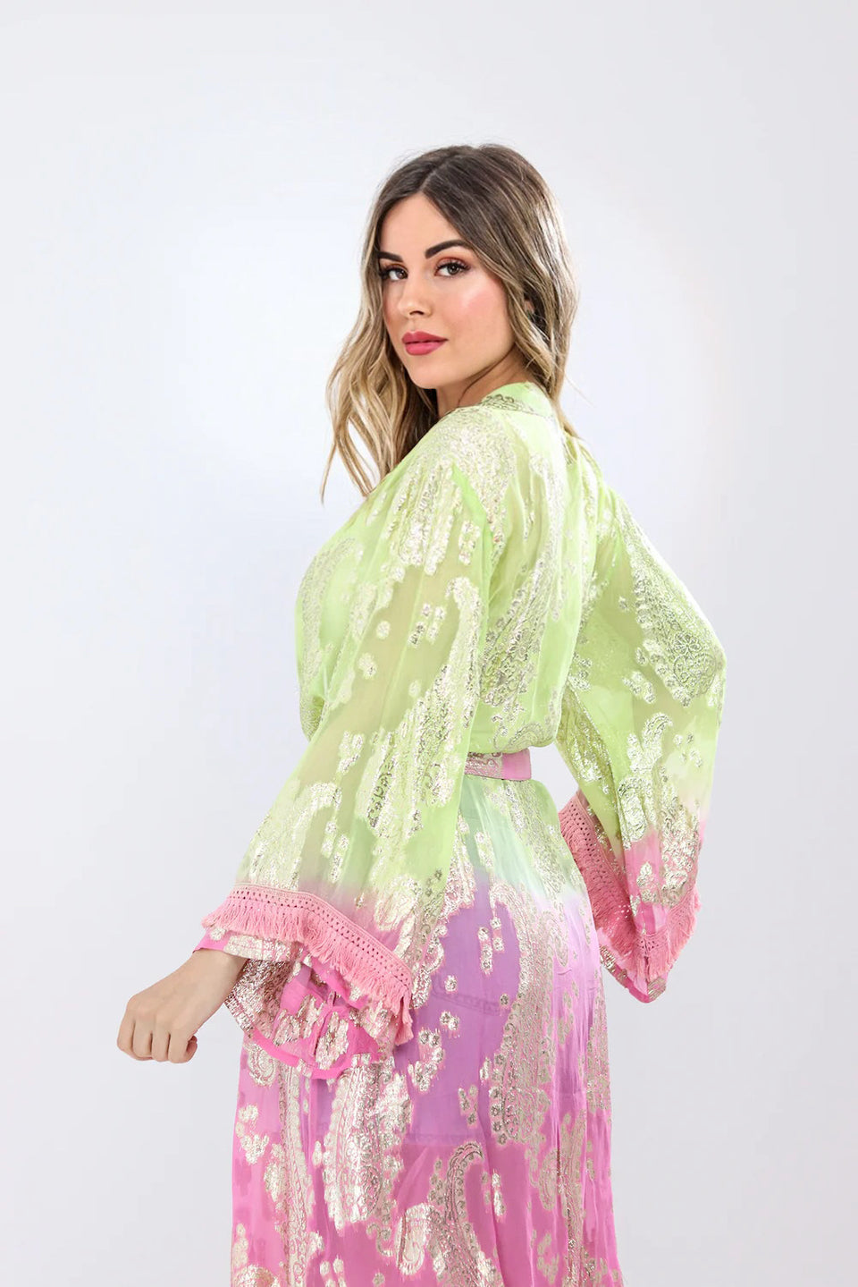 Glimmer Kimono - Lilac