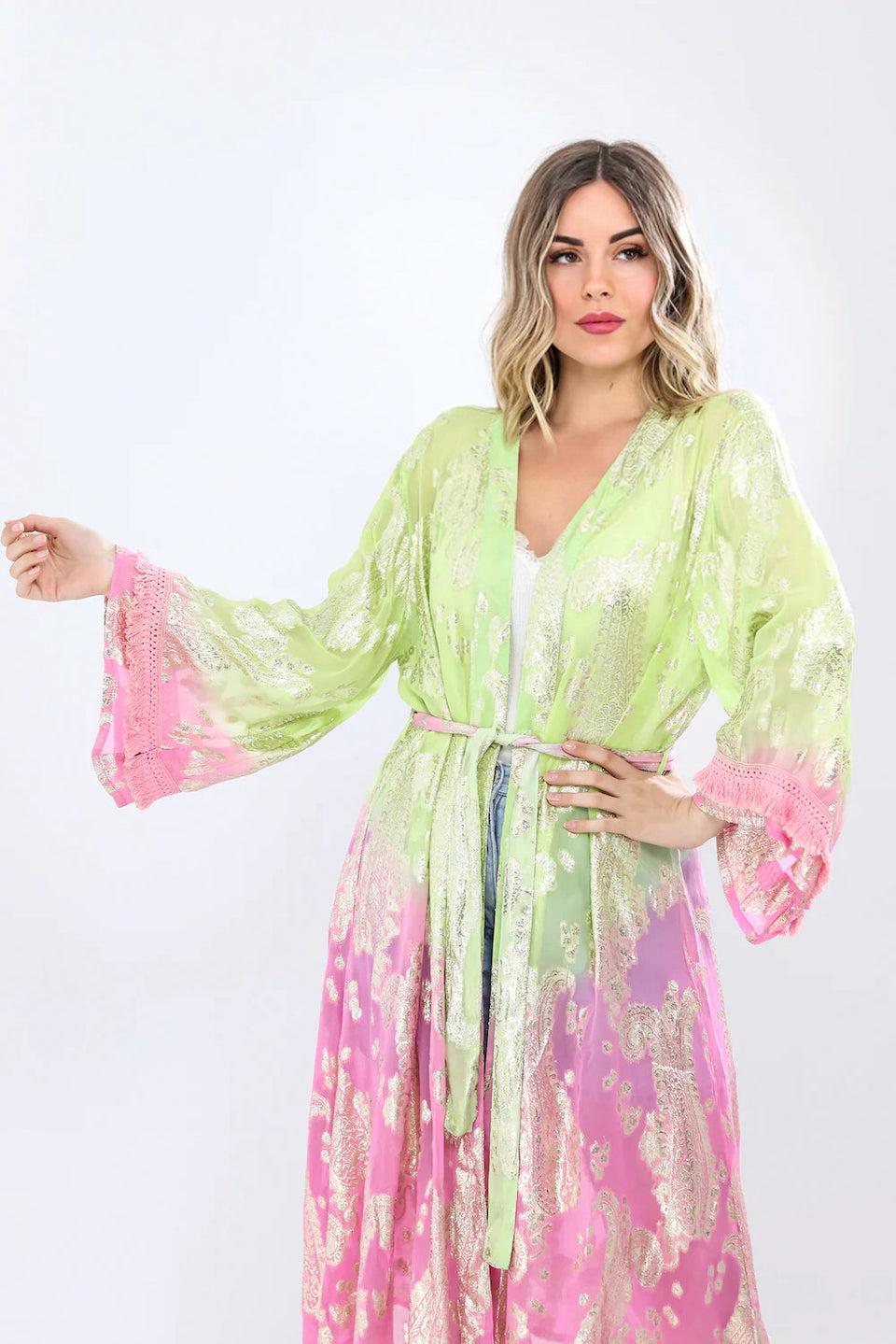 Glimmer Kimono - Lilac