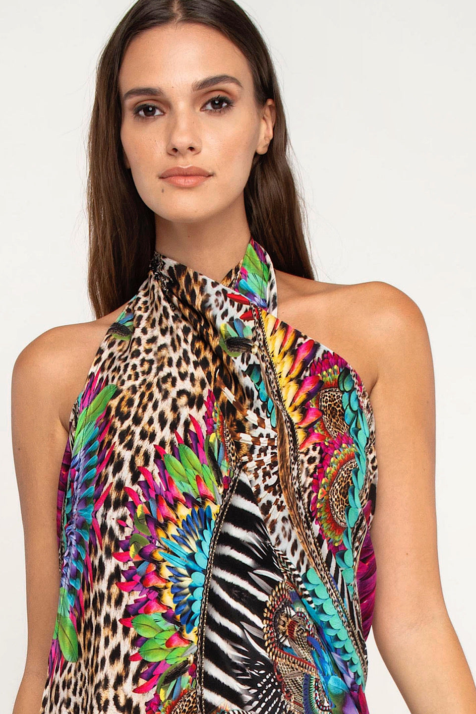 Feather Leopard Pareo