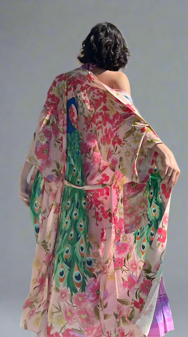 Peacock Garden Kimono