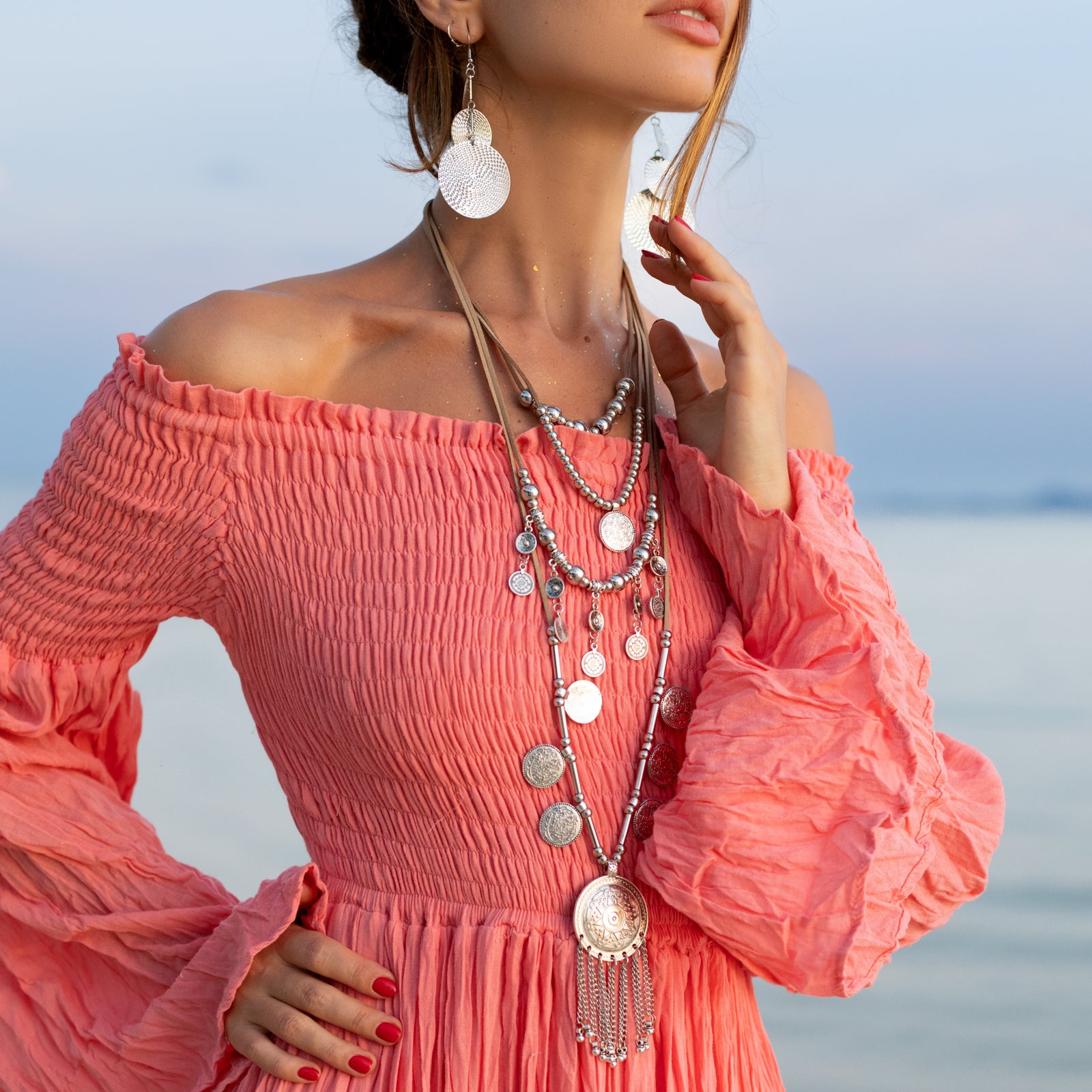 Coral Summer Maxi