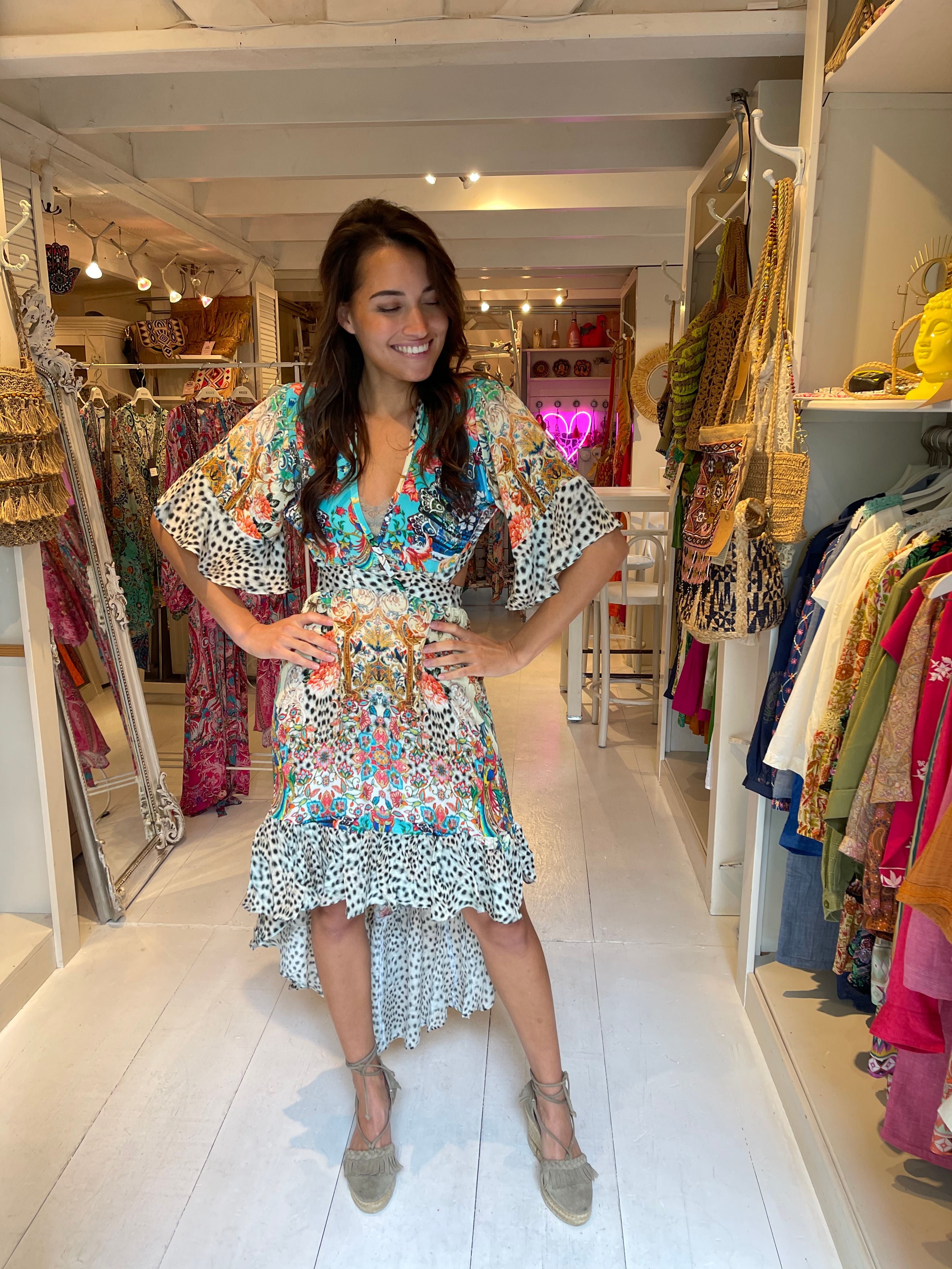 midi dress, pretty dress, animal print, flowy dress, date night dress,