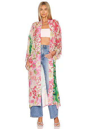 Peacock Garden Kimono