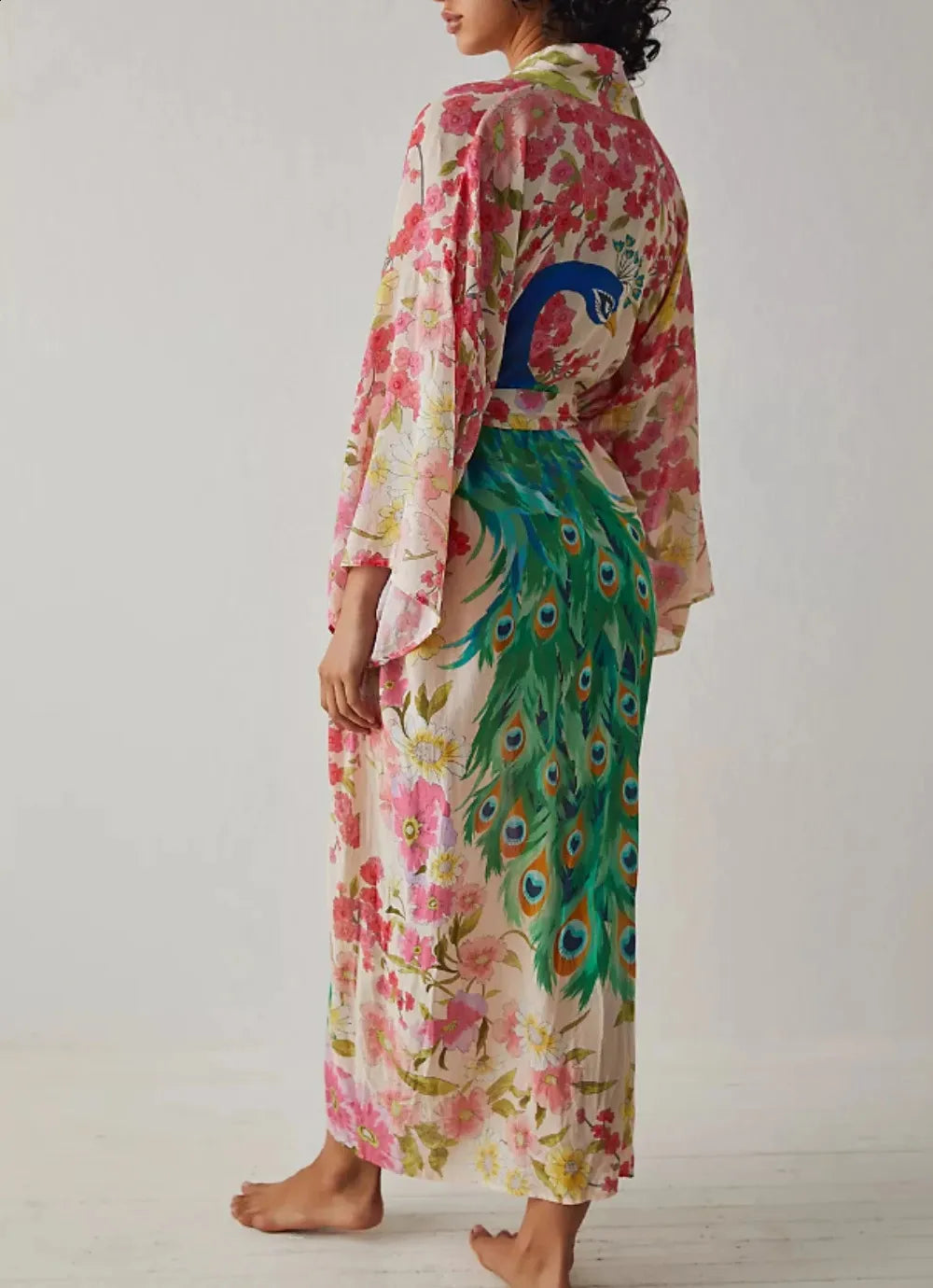 Peacock Garden Kimono