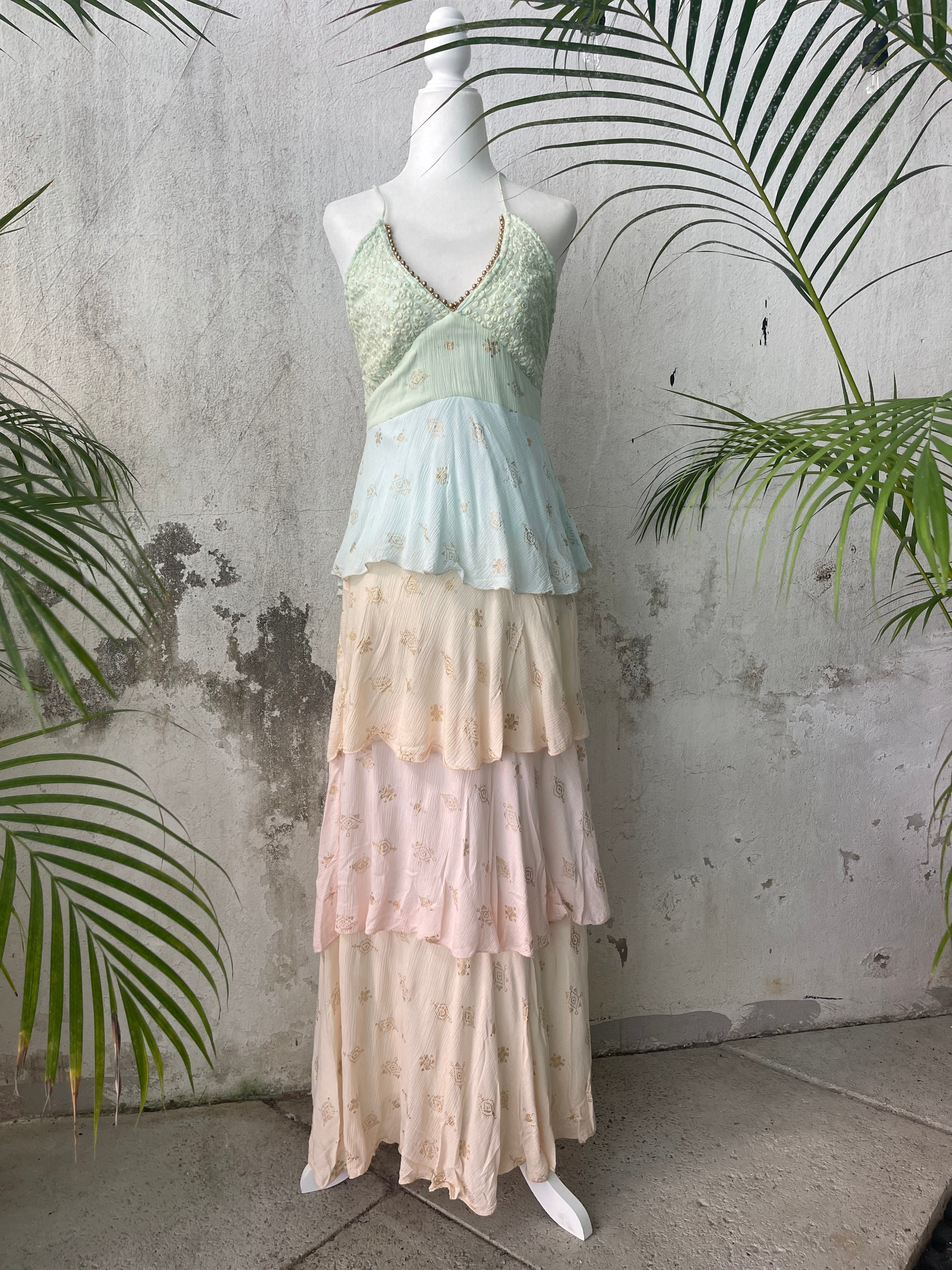 Cotton Candy Waterfall Gown