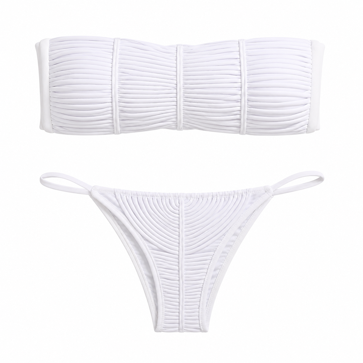 WHITELUXE Banded Bandeau Bikini