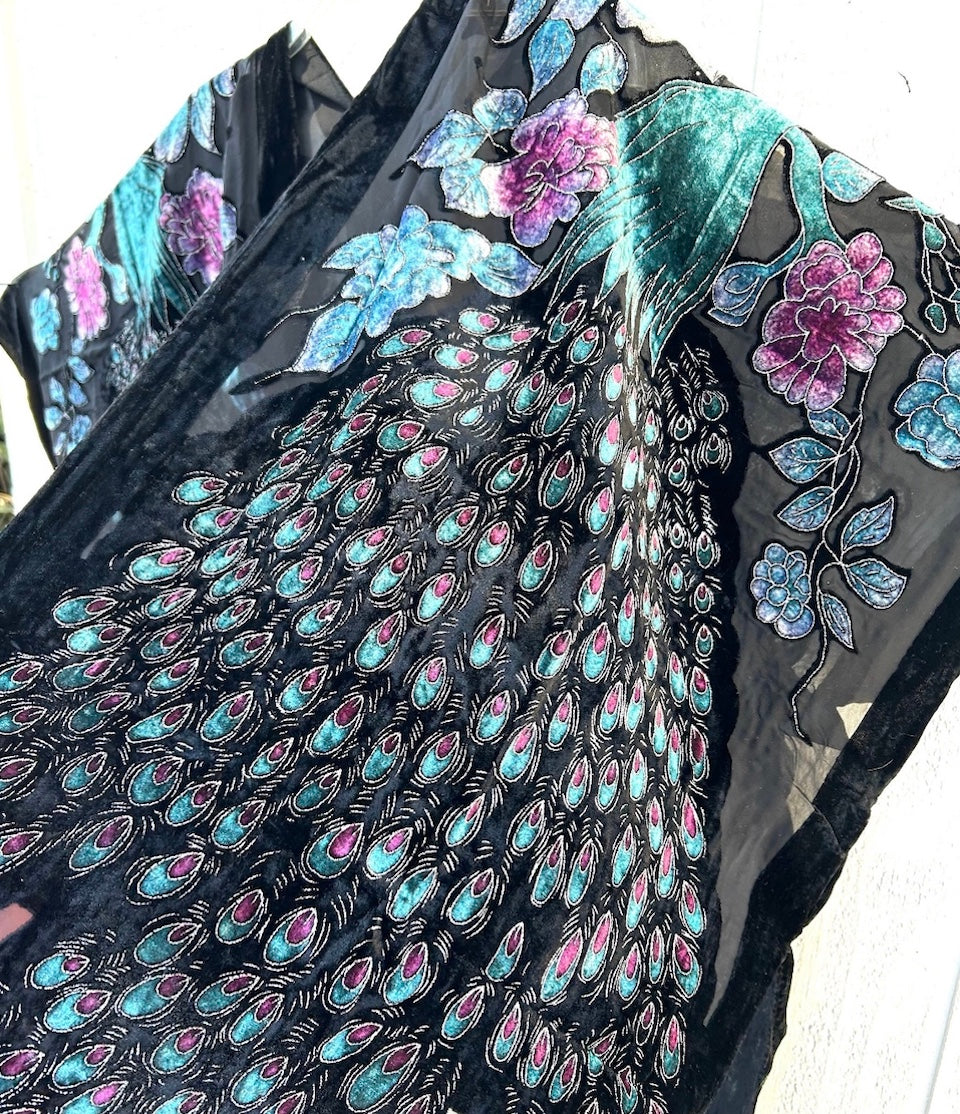 Velvet Peacock Kimonos