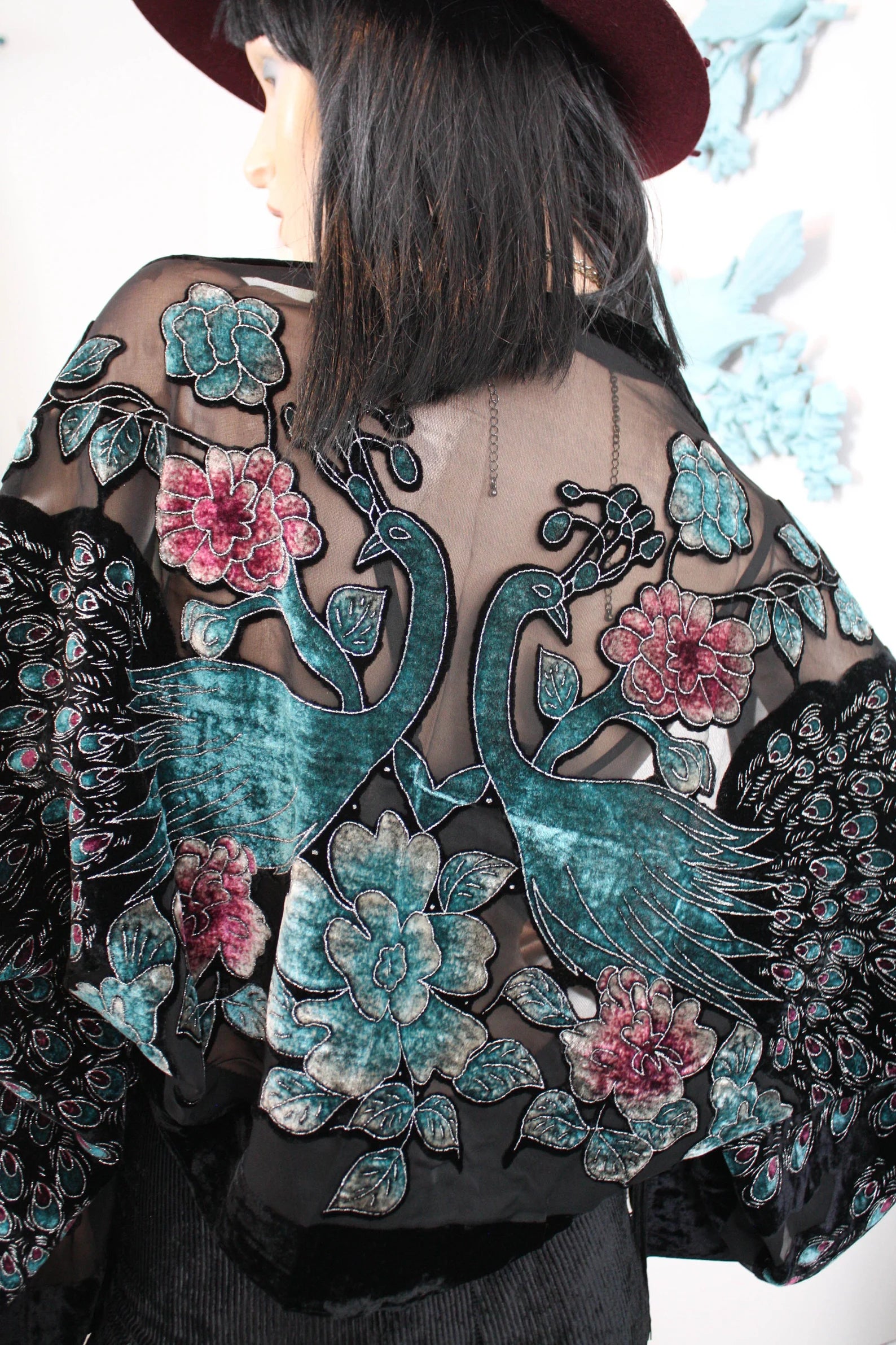 Velvet Peacock Kimonos