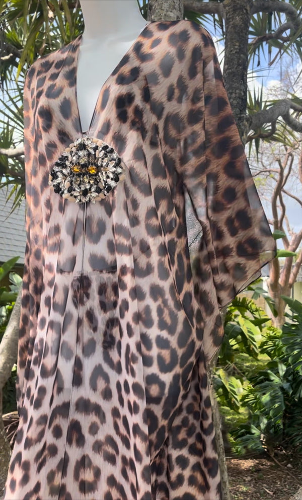 Leopard Jeweled Robe