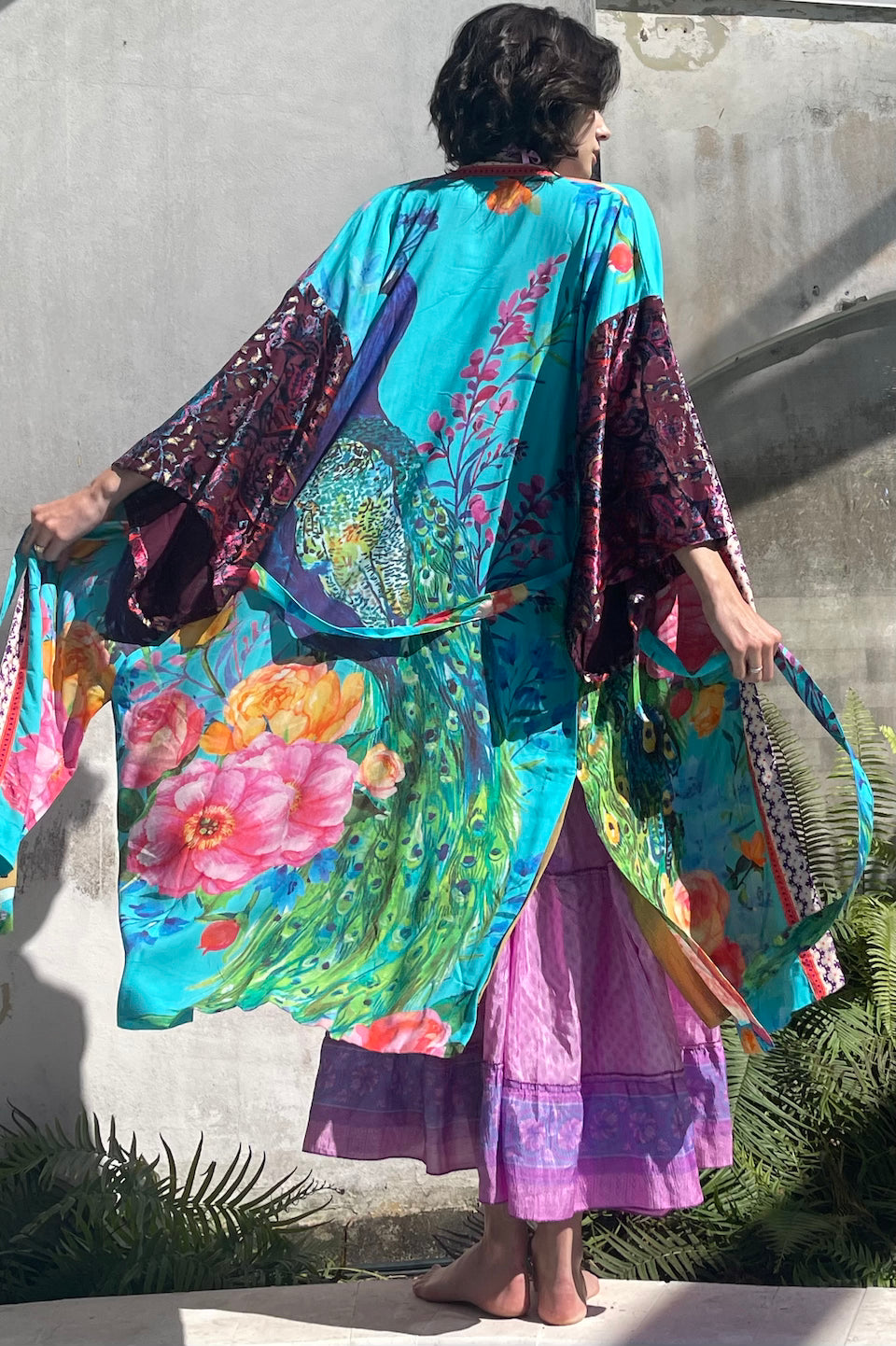 Royal Peacock Kimono