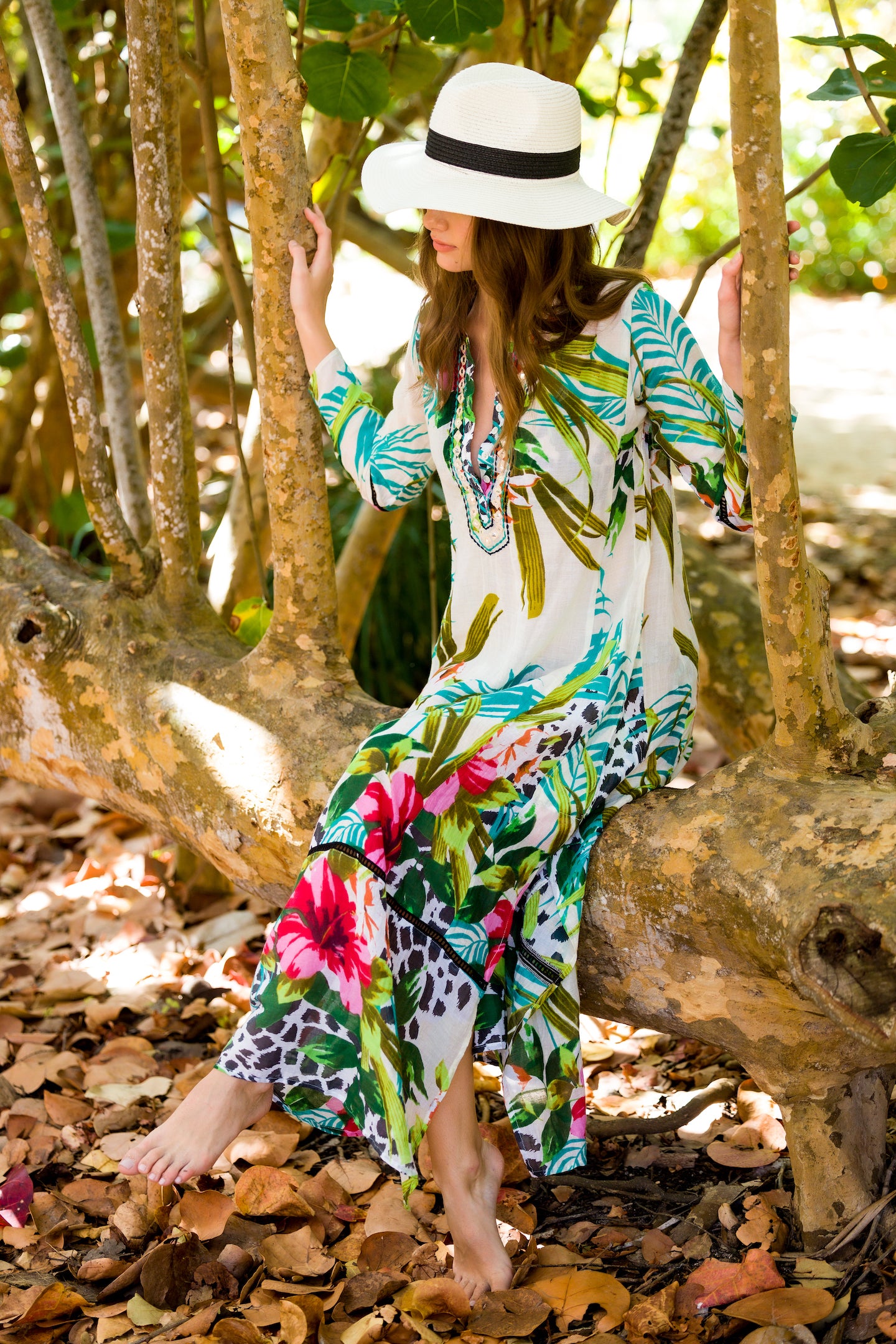 Hibiscus Island Maxi Tunic