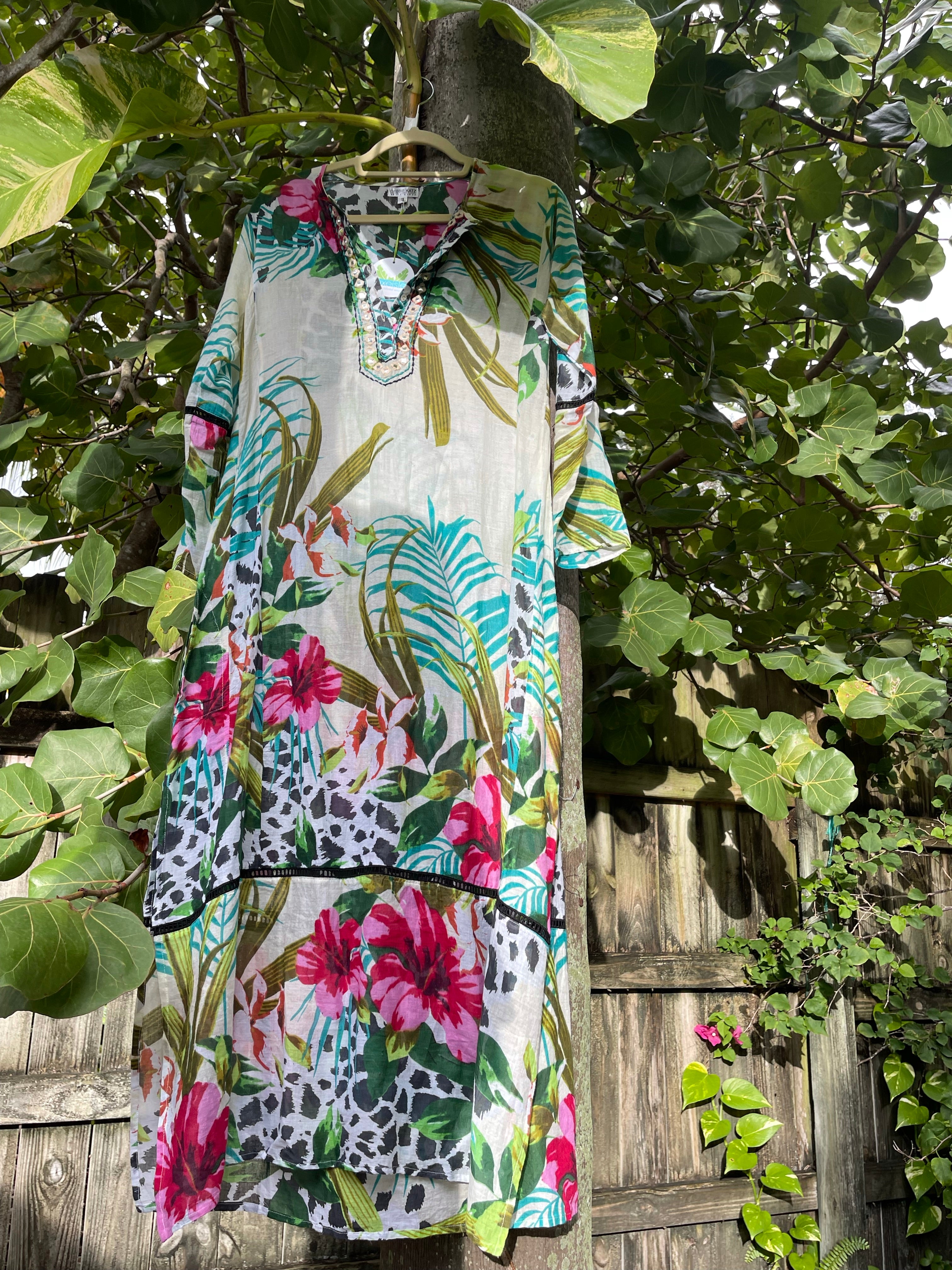 Hibiscus Island Maxi Tunic