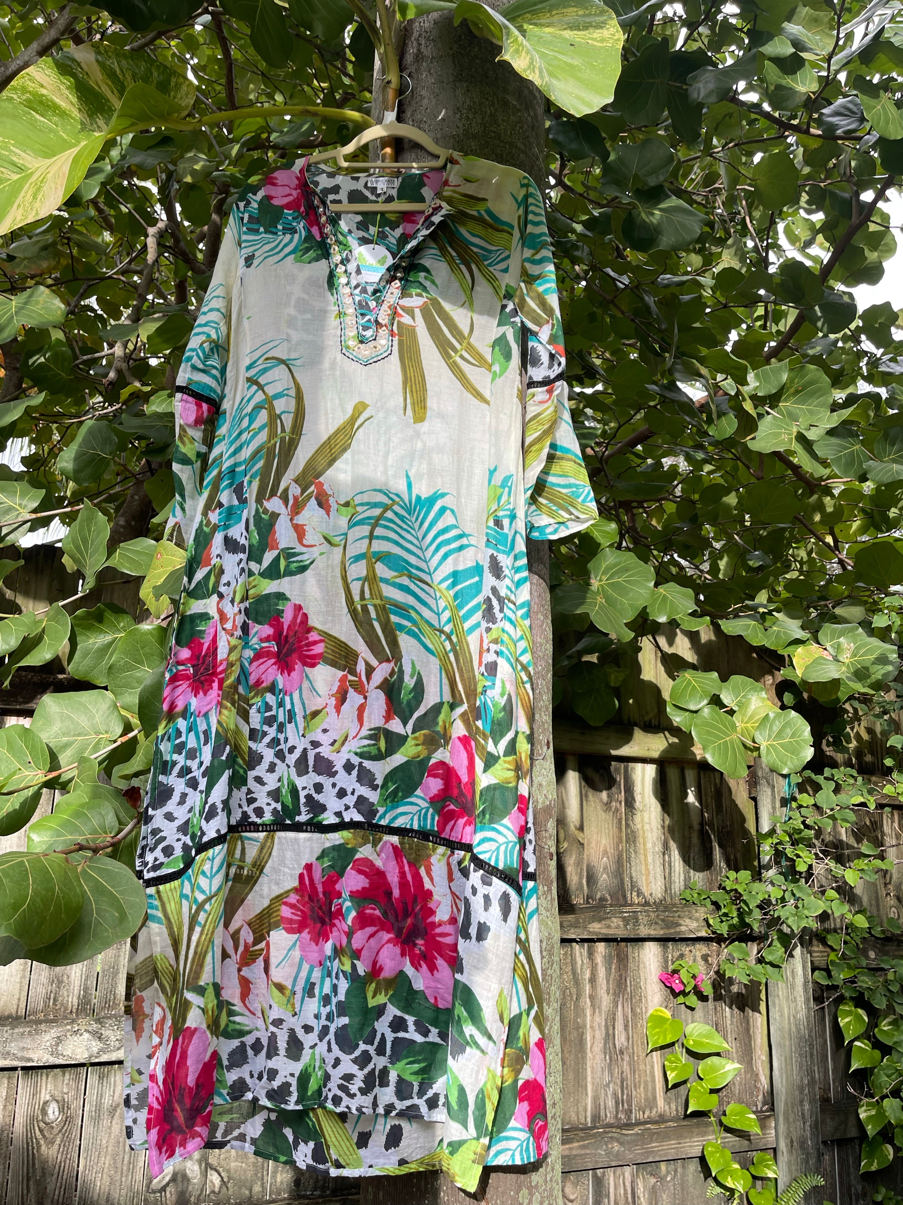 Hibiscus Island Maxi Tunic