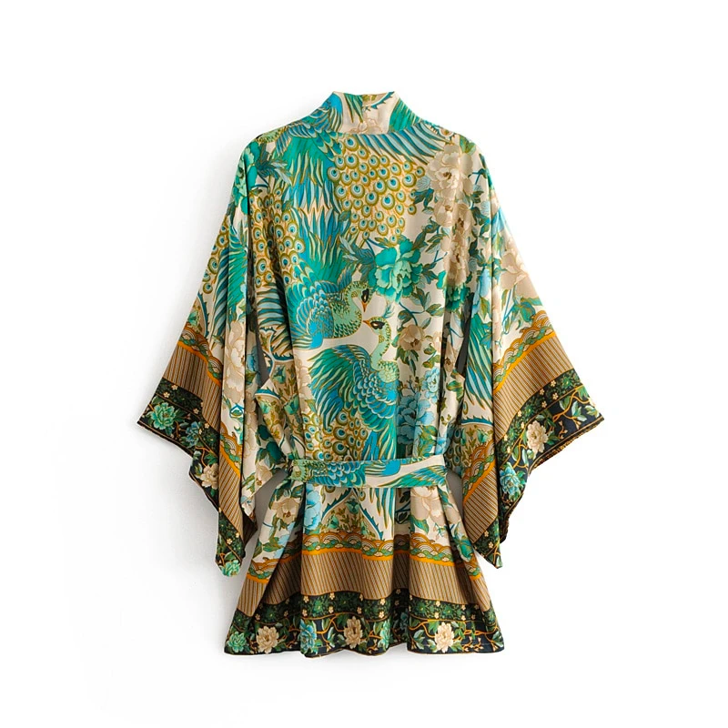 Vintage Peacock Kimonos